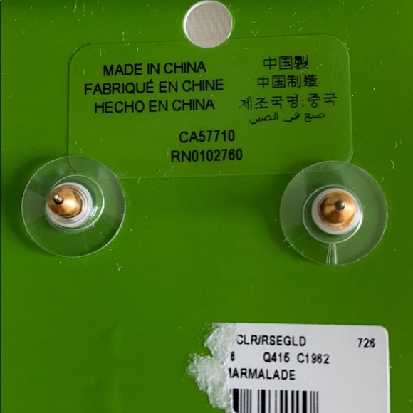 Kate spade stud earrings rose gold - Picture 3 of 3